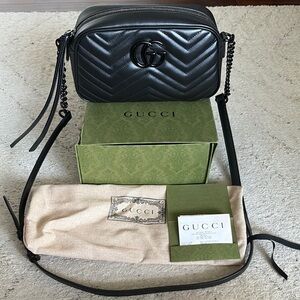 Gucci Black Leather Crossbody Bag